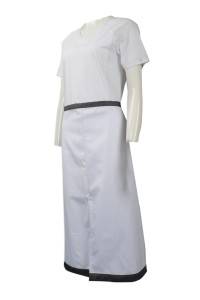 AP112 大量訂做圍裙款式 設計半身圍裙 校工圍裙 訂造淨色圍裙供應商